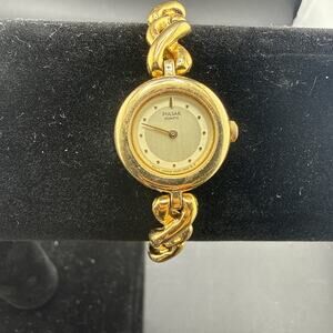 Vintage Gold Tone Pulsar Ladies Watch V400-0430